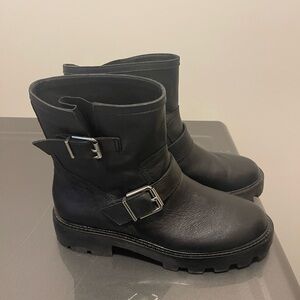 Leather Moto Boots